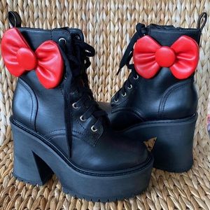 New Hello Kitty x Dolls Kill Platform Boots